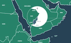 Block 50's position offshore east Oman. Block 50's position offshore east Oman.