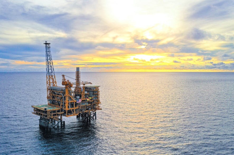 The Pegaga field offshore Sarawak, Malaysia.