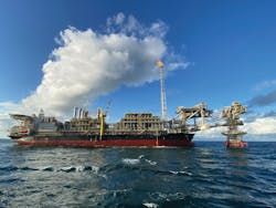 The world’s first disconnectable tower yoke mooring system was recently put into operation as part of the FPSO MIAMTE MV34. The world’s first disconnectable tower yoke mooring system was recently put into operation as part of the FPSO MIAMTE MV34.