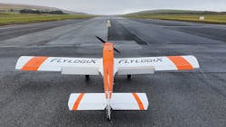 Flylogix’s unmanned aerial vehicle. Flylogix’s unmanned aerial vehicle.