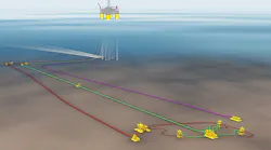 Schematic of the PowerNap field in the US Gulf of Mexico.