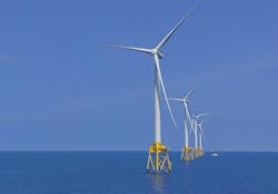 The Greater Changhua 1 &amp; 2a wind farm offshore Taiwan.