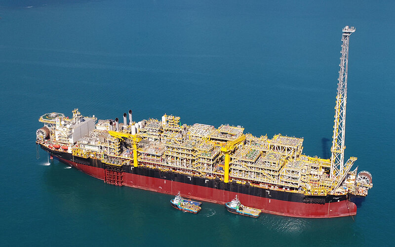 The FPSO Carioca in the S&eacute;pia field.