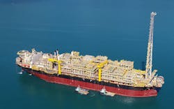 The FPSO Carioca in the Sépia field. The FPSO Carioca in the Sépia field.