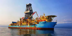 The Maersk Voyager drillship. The Maersk Voyager drillship.
