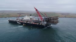 Allseas&rsquo; Pioneering Spirit removed the 8,500-metric ton, 83-m (272-ft) tall steel structure in a single lift last week from the Ninian field in the North Sea.