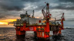 The Safe Notos semisubmersible safety and maintenance support vessel.
