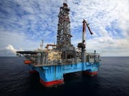 Maersk Drilling&rsquo;s ultra-deepwater semisubmersible M&aelig;rsk Deliverer.