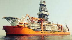 LLOG awarded a further four-well program to the West Neptune drillship.