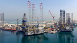 Lamprell has three facilities in the Hamriyah Free Zone, the main yard which is located in Phase 1 and two smaller yards in Phase 2. Lamprell has three facilities in the Hamriyah Free Zone, the main yard which is located in Phase 1 and two smaller yards in Phase 2.