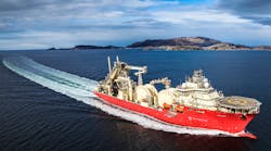 The Deep Energy is TechnipFMC&apos;s pipelay vessel.