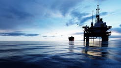 Oil Platform On The Ocean Offshore Drilling