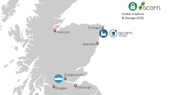 Acorn Hydrogen aims to develop clean-burning hydrogen from North Sea gas.