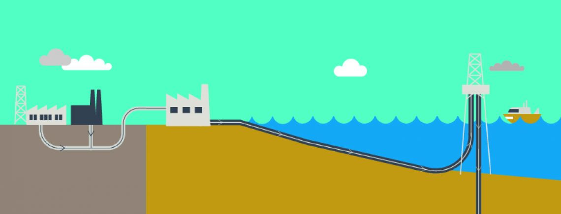 The geology of the seabed around Scotland is well suited for carbon dioxide and gas storage.