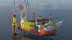 Cadeler’s new foundation installation vessel will be built by COSCO Shipping (Qidong) Offshore. Cadeler’s new foundation installation vessel will be built by COSCO Shipping (Qidong) Offshore.
