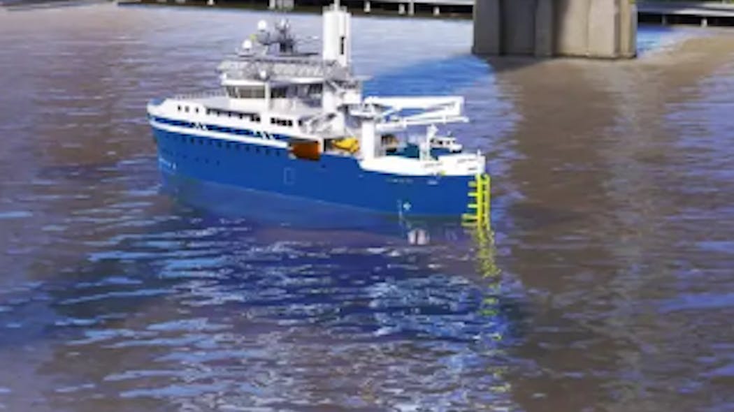 The plug-in hybrid service operations vessel was selected by Empire Wind.