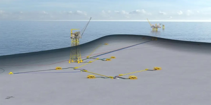 Schematic of the Krafla area development in the Norwegian North Sea.