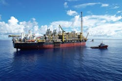 FPSO Guanabara MV31 is located at the Mero Field in the presalt region of the Santos Basin. FPSO Guanabara MV31 is located at the Mero Field in the presalt region of the Santos Basin.