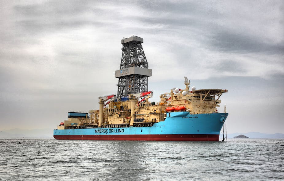 The Maersk Venturer is a Samsung 96K designed drillship.