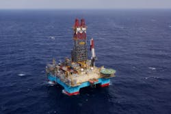 Mærsk Developer is a DSS-21 column-stabilized dynamically positioned semisubmersible rig, able to operate in water depths up to 10,000 ft. It was delivered in 2009 and is preparing for operations offshore Brazil with Karoon Energy Ltd. Mærsk Developer is a DSS-21 column-stabilized dynamically positioned semisubmersible rig, able to operate in water depths up to 10,000 ft. It was delivered in 2009 and is preparing for operations offshore Brazil with Karoon Energy Ltd.