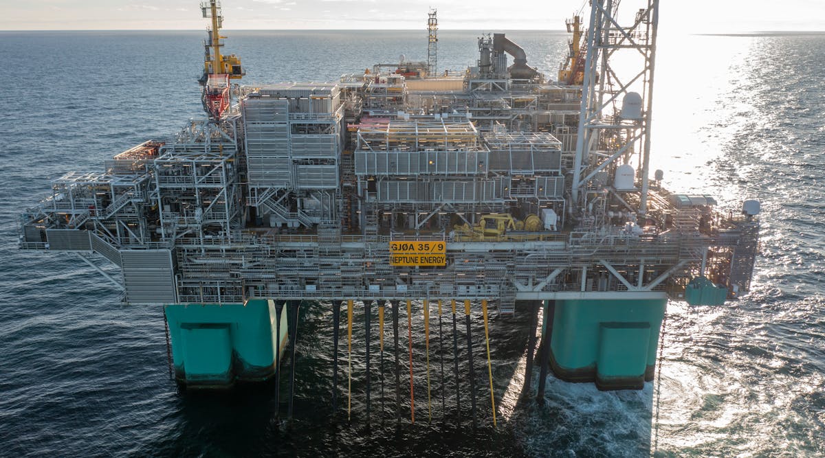 Gj&oslash;a is Neptune Energy&apos;s semisubmersible production platform. Gj&oslash;a is predominantly a gas reservoir with reserves estimated at 58 MMboe as of Jan. 1. Gas accounts for more than 90% of the reserves, according to the company.