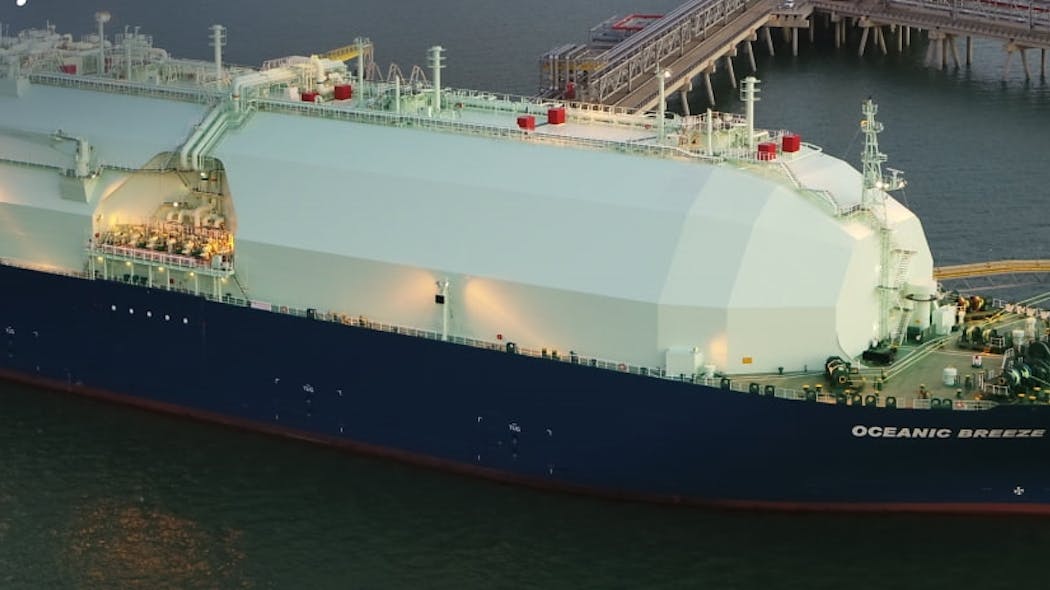 The Oceanic Breeze vessel is an LNG tanker built in 2018. The current position of the vessel is East Asia and it is headed to JP YKK E.