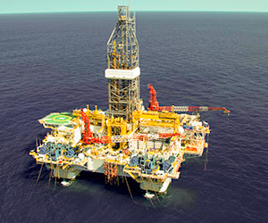 The Valaris MS-1 semisub has a maximum water depth of 6,000 ft to 8,200 ft.