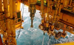 Drilling takes place at the Johan Sverdrup Field in the North Sea. Drilling takes place at the Johan Sverdrup Field in the North Sea.