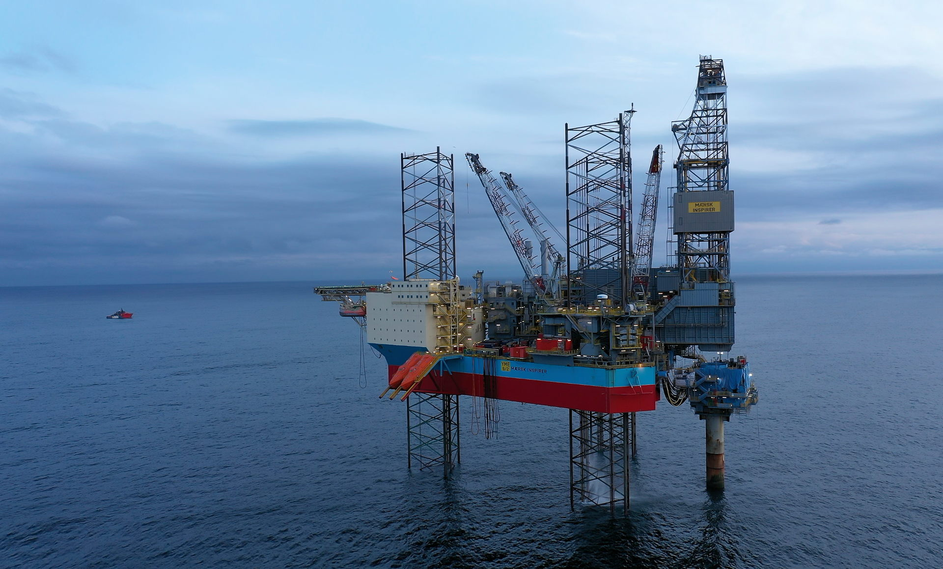 The M&aelig;rsk Inspirer mobile offshore drilling and production unit was installed at the Yme Field in the Southern North Sea in late December 2020. Maersk Drilling sold the unit in October 2021 and Repsol has assumed responsibility of day-to-day operation of the rig, which is now called Inspirer.
