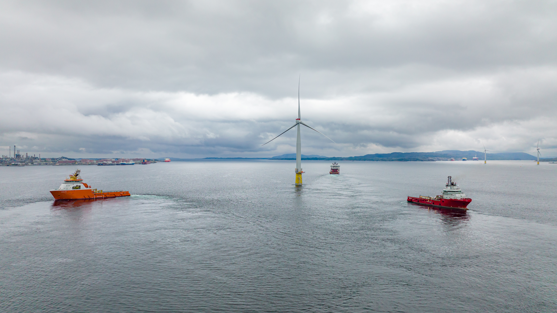 The Hywind Tampen first turbine sail away was June 2.