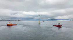 The Hywind Tampen first turbine sail away was June 2.