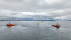 The Hywind Tampen first turbine sail away was June 2.