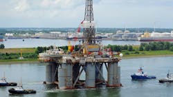 Fina discovered the Pilot Field in 1989. Fina and partners drilled the 21/27-2 well once again using the Glomar Arctic III rig. This well discovered Pilot and tested a six foot interval at the top of the reservoir at 80-115 bbls/day of 17º API oil. Fina discovered the Pilot Field in 1989. Fina and partners drilled the 21/27-2 well once again using the Glomar Arctic III rig. This well discovered Pilot and tested a six foot interval at the top of the reservoir at 80-115 bbls/day of 17º API oil.