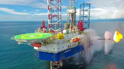 An IE-4 well test takes place offshore Cameroon.