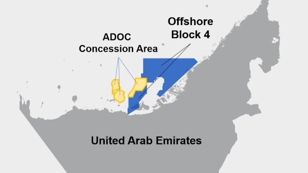 This map depicts the contract area of operations.