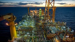 The Espirito Santo FPSO works for Shell's deepwater project in the Parque das Conchas Field offshore Brazil. The Espirito Santo FPSO works for Shell's deepwater project in the Parque das Conchas Field offshore Brazil.