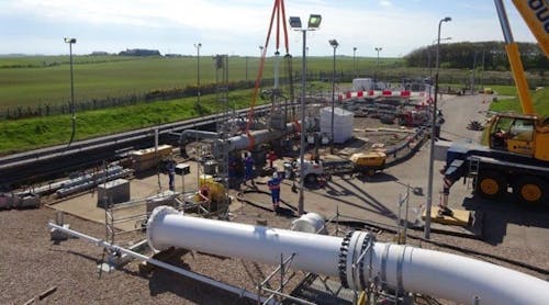 The Cruden Bay terminal is a key part of the Forties Pipeline System infrastructure and is the transition point from INEOS&apos; subsea pipeline, from Forties Unity and Forties Charlie, to the landline that runs to Kinnneil and Dalmeny in Central Scotland. The Cruden Bay reconfiguration project is pictured.