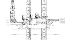 The Huldra jackup, which is under construction, will have a KFELS Bigfoot B Class design.