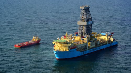 The Maersk Valiant is a Samsung 96K designed drillship with several Maersk Drilling upgrades, including managed pressure drilling. The design and capacities of the drillship includes features for high-efficiency operation.