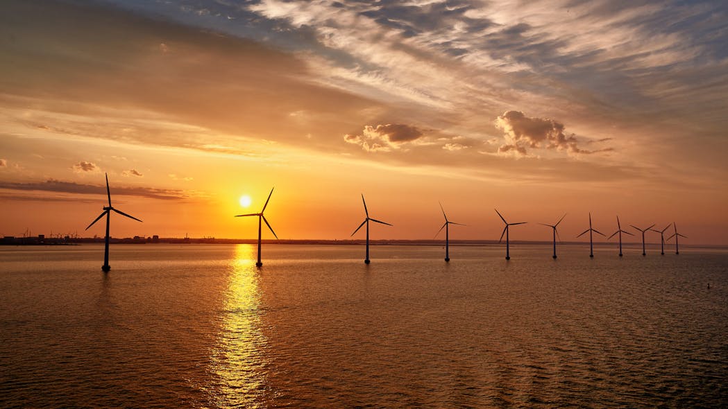 Power would be supplied from floating offshore wind turbines, supported by energy efficient, gas-powered generators with sufficient battery power to ensure a reliable supply.