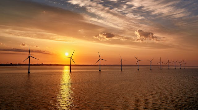 Power would be supplied from floating offshore wind turbines, supported by energy efficient, gas-powered generators with sufficient battery power to ensure a reliable supply.