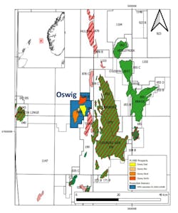 Oswig is a large gas prospect adjacent to giant Oseberg Field with significant infrastructure. Oswig (PL1100) is scheduled to be drilled this summer.