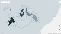The Ceiba Field and Okume complex are located in the Gulf of Guinea in water depths ranging from 50 m to 800 m. The Ceiba Field and Okume complex are located in the Gulf of Guinea in water depths ranging from 50 m to 800 m.