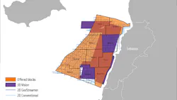 PGS has seismic data coverage for all eight blocks in the second offshore license round for Lebanon.