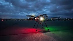 This Nordic Unmanned logistics drone is on location at Stavanger Airport (commercial airport). This Nordic Unmanned logistics drone is on location at Stavanger Airport (commercial airport).