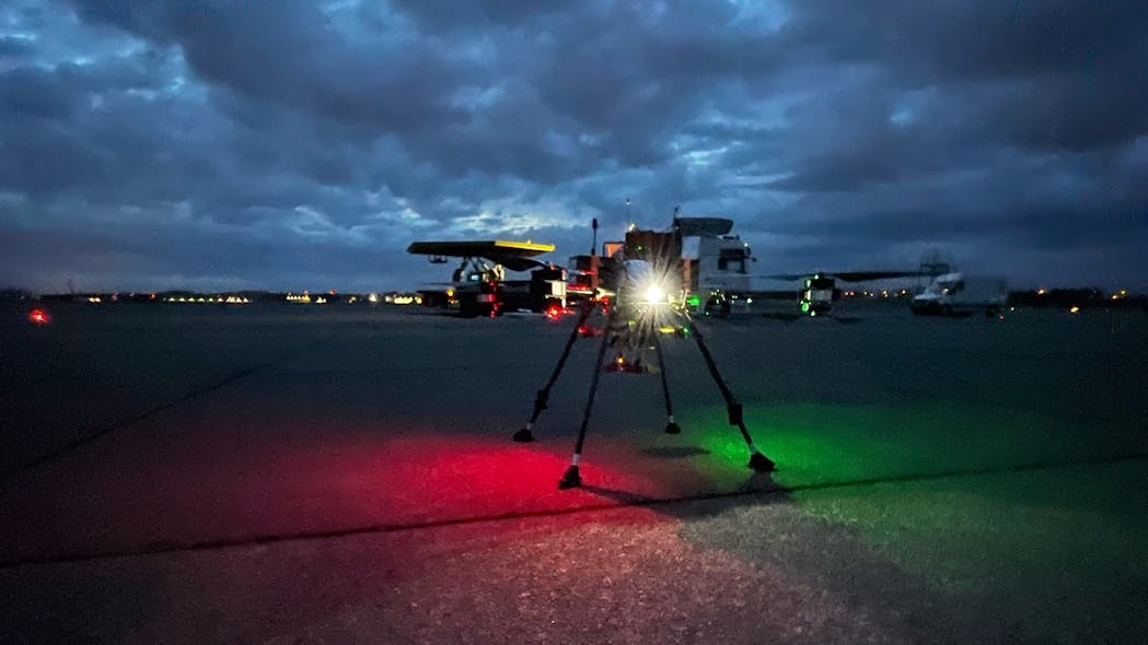 This Nordic Unmanned logistics drone is on location at Stavanger Airport (commercial airport).