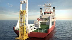 The Fugro Blue Snake is an integrated LARS and seabed research system combining cone penetration testing and sampling technology systems in a single deployment. The Fugro Blue Snake is an integrated LARS and seabed research system combining cone penetration testing and sampling technology systems in a single deployment.