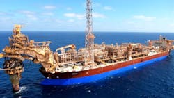 The Okha FPSO has oil processing capacity of 60,000 bbl/d, along with water handling and gas processing/reinjection facilities. The Okha FPSO has oil processing capacity of 60,000 bbl/d, along with water handling and gas processing/reinjection facilities.