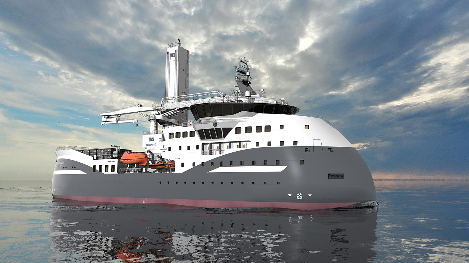 Ulstein says the hull shape and hybrid propulsion system of the ULSTEIN SX222 will ensure high-operational performances and seakeeping as well as a substantially reduced environmental footprint.