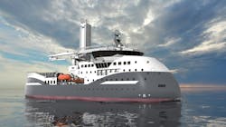 Ulstein says the hull shape and hybrid propulsion system of the ULSTEIN SX222 will ensure high-operational performances and seakeeping as well as a substantially reduced environmental footprint. Ulstein says the hull shape and hybrid propulsion system of the ULSTEIN SX222 will ensure high-operational performances and seakeeping as well as a substantially reduced environmental footprint.